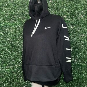 Nike Black Hoodie with White Accents